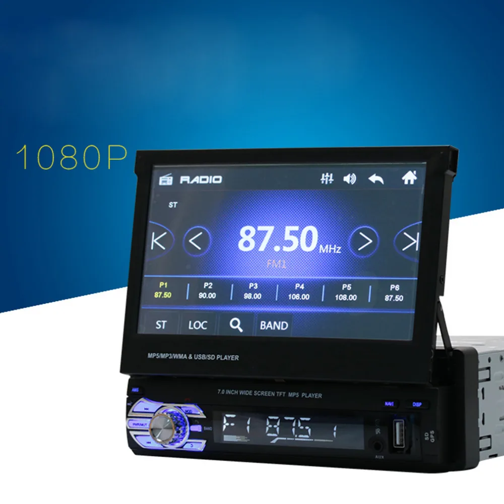 Newest 7inch Car MP5 Player TFT Touch Screen HD Stereo Radio Tuner Audio GPS Memory Navigation Bluetooth Hot Selling
Newest 7inch Car MP5 Player TFT Touch Screen HD Stereo Radio Tuner Audio GPS Memory Navigation Bluetooth Hot Selling