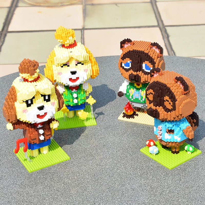 1224pcs+ Animal Raccoon Tom Nook Isabelle Crossing Game Building Blocks 3D Model DIY Mini Diamond Bricks Toy for Children Gift
1224pcs+ Animal Raccoon Tom Nook Isabelle Crossing Game Building Blocks 3D Model DIY Mini Diamond Bricks Toy for Children Gift