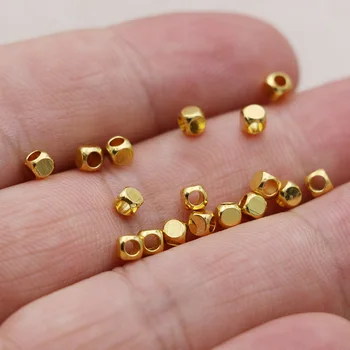 3mm Gold Color Copper Spacer Beads Square Loose Beads for Jewelry Making Bracelet Necklace DIY Accessories Handmade Craft 150PCS
3mm Gold Color Copper Spacer Beads Square Loose Beads for Jewelry Making Bracelet Necklace DIY Accessories Handmade Craft 150PCS