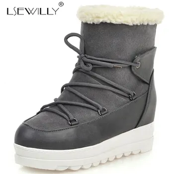 Lsewilly New Design Dropship 2020 Large Size 43 Platform Ankle Boots Woman Shoes Slip On Add Fur Snow Boots Women Shoes K302 
Lsewilly New Design Dropship 2020 Large Size 43 Platform Ankle Boots Woman Shoes Slip On Add Fur Snow Boots Women Shoes K302
