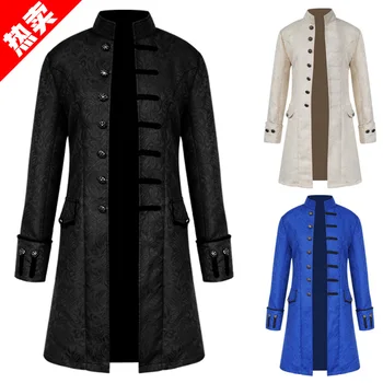 Men Victoria Edwardian Steampunk Trench Coat Frock Outwear Vintage Prince Overcoat Medieval Renaissance Jacket Cosplay Costume 
Men Victoria Edwardian Steampunk Trench Coat Frock Outwear Vintage Prince Overcoat Medieval Renaissance Jacket Cosplay Costume
