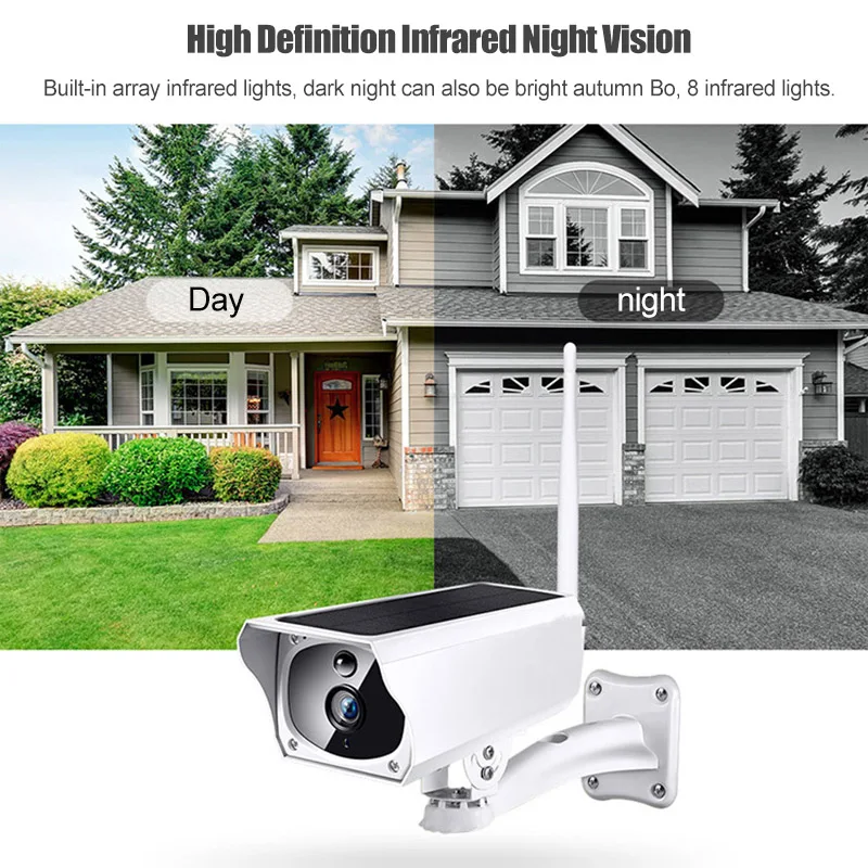 Wireless WiFi Solar IP Camera 1080P HD Security Monitor Audio Waterproof for Outdoor GV99
Wireless WiFi Solar IP Camera 1080P HD Security Monitor Audio Waterproof for Outdoor GV99