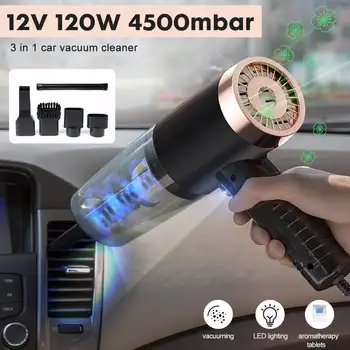 12V 120W 4500mbar Car Vacuum Cleaner With Fragrance LED Lighting Vacuum Cleaner with 4 Head Nozzle and Hose 
12V 120W 4500mbar Car Vacuum Cleaner With Fragrance LED Lighting Vacuum Cleaner with 4 Head Nozzle and Hose