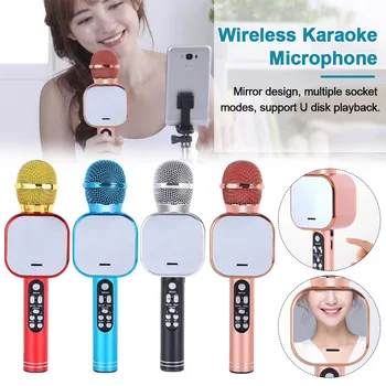 Multifunction Wireless Karaoke Microphone Handheld Party With Mirror Kids Adult Capacitance Home KTV Bluetooth Speaker Portable
Multifunction Wireless Karaoke Microphone Handheld Party With Mirror Kids Adult Capacitance Home KTV Bluetooth Speaker Portable