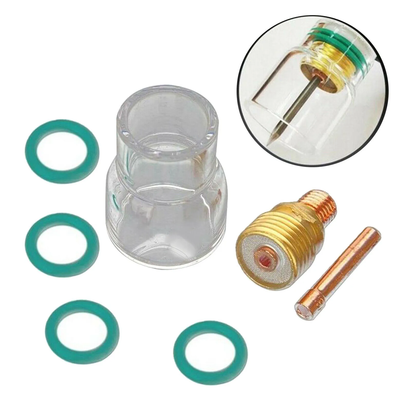 7PCS TIG Welding Torch Stubby Gas Lens #12 Glass Cup Kit For WP-17 WP-18 WP-26 Copper Glass And Plastic Durable
7PCS TIG Welding Torch Stubby Gas Lens #12 Glass Cup Kit For WP-17 WP-18 WP-26 Copper Glass And Plastic Durable