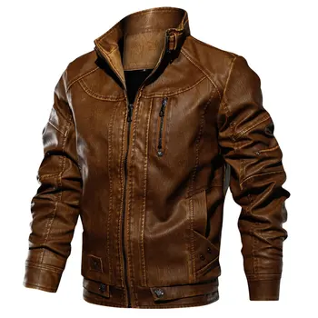 Brand Tactical PU Leather Jacket Men Euro Size S-XXL Stand Collar Motorcycle Leather Jacket Male jaqueta de Couro Dropshipping
Brand Tactical PU Leather Jacket Men Euro Size S-XXL Stand Collar Motorcycle Leather Jacket Male jaqueta de Couro Dropshipping
