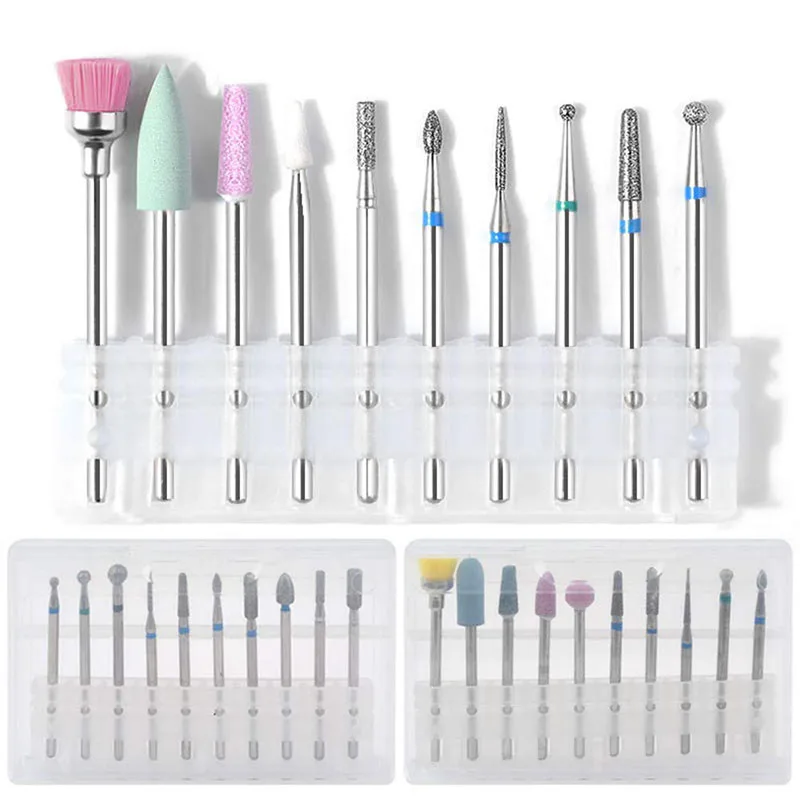 10Pcs Ceramic Diamond Nail Drill Bit Electric Nail Mills Cutter for Manicure Machine Pedicure Tools Nail Files Accessories
10Pcs Ceramic Diamond Nail Drill Bit Electric Nail Mills Cutter for Manicure Machine Pedicure Tools Nail Files Accessories