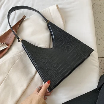 Crocodile Pattern PU Leather Shoulder Bags For Women 2020 Designer Lady Armpit Bag Female Solid Color Handbags Hand Bag
Crocodile Pattern PU Leather Shoulder Bags For Women 2020 Designer Lady Armpit Bag Female Solid Color Handbags Hand Bag