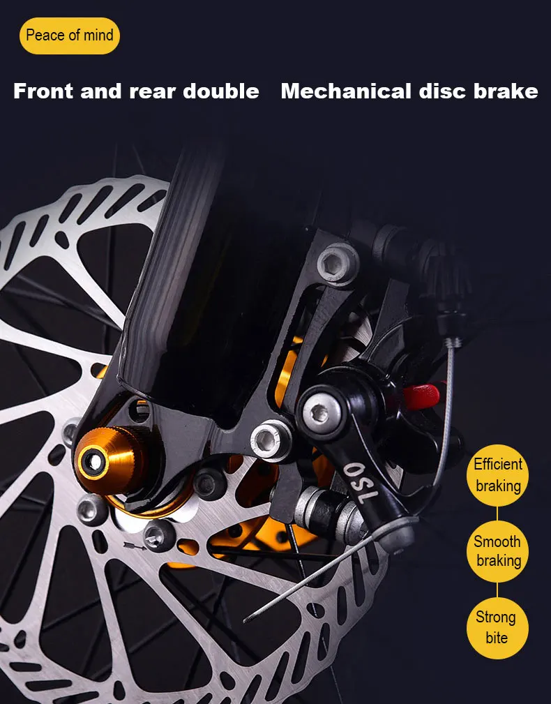 Excellent Mountain Bike 24/26 Inch Speed Double Disc Brakes Shock Absorber Student Adult Off-road Bicycle Men And Women 13