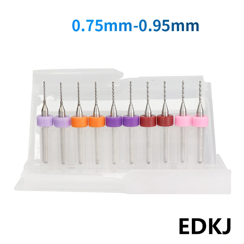 10pcs/Set 0.75-0.95mm Group Set PCB bit Hard Alloy PCB Print Circuit Board Carbide Micro Drill Bits Tool for SMT CNC
10pcs/Set 0.75-0.95mm Group Set PCB bit Hard Alloy PCB Print Circuit Board Carbide Micro Drill Bits Tool for SMT CNC