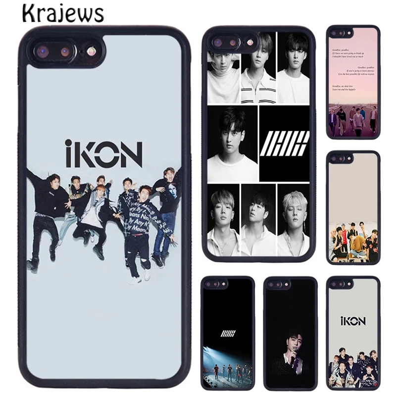 Чехол для телефона krajew Korea Kpop Ikon iPhone 5 SE 6s 7 8 plus X XS XR 11 12 13 pro max Samsung Galaxy S8 S9 S10 Plus |