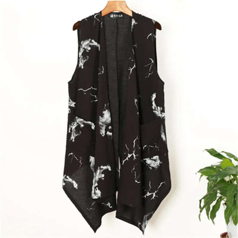 Mid Long Vest For Men Summer Trend Print Sleeveless Cardigan Male Irregular Cotton Linen Thin Breathable Vest M-3XL RM50152
Mid Long Vest For Men Summer Trend Print Sleeveless Cardigan Male Irregular Cotton Linen Thin Breathable Vest M-3XL RM50152