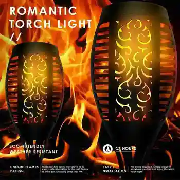 Solar Flame Lamp Flickering IP65 Waterproof LED Garden Decoration Landscape Light Lawn Lamp Path Lighting Torch Light Spotlight
Solar Flame Lamp Flickering IP65 Waterproof LED Garden Decoration Landscape Light Lawn Lamp Path Lighting Torch Light Spotlight