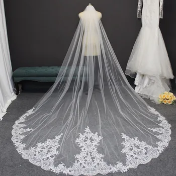 High Quality Lace Wedding Veil 3 Meters Long Bridal Veil with Comb Elegant Veil for Bride Veu de Noiva Wedding Accessories
High Quality Lace Wedding Veil 3 Meters Long Bridal Veil with Comb Elegant Veil for Bride Veu de Noiva Wedding Accessories
