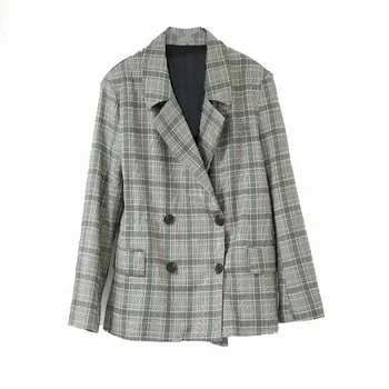New Plaid Women Blazer Korean Spring Autumn Fashion Commuter Loose Temperament Leisure Wild High Quality Elegant Jacket F127
New Plaid Women Blazer Korean Spring Autumn Fashion Commuter Loose Temperament Leisure Wild High Quality Elegant Jacket F127