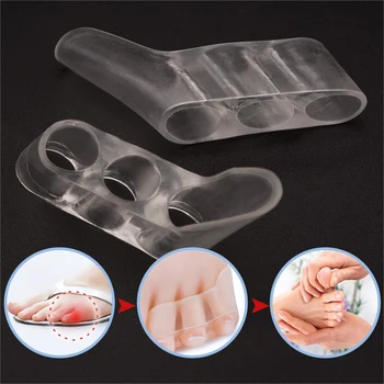 2pcs Three-hole Little Toe Separator Transparent Bunion Pain Relief Toe Straightener Protector Foot Care Tool
2pcs Three-hole Little Toe Separator Transparent Bunion Pain Relief Toe Straightener Protector Foot Care Tool