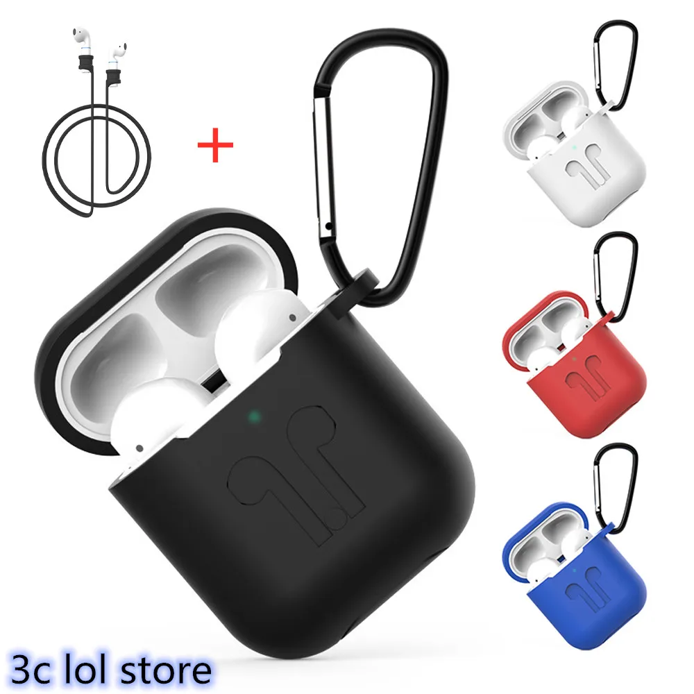 3 Pieces Earphone Accessories Silicone Protective Skin Sleeve Cover Pouch Case Anti Lost Strap Carabiner Buckle For AirPods 1 2
3 Pieces Earphone Accessories Silicone Protective Skin Sleeve Cover Pouch Case Anti Lost Strap Carabiner Buckle For AirPods 1 2