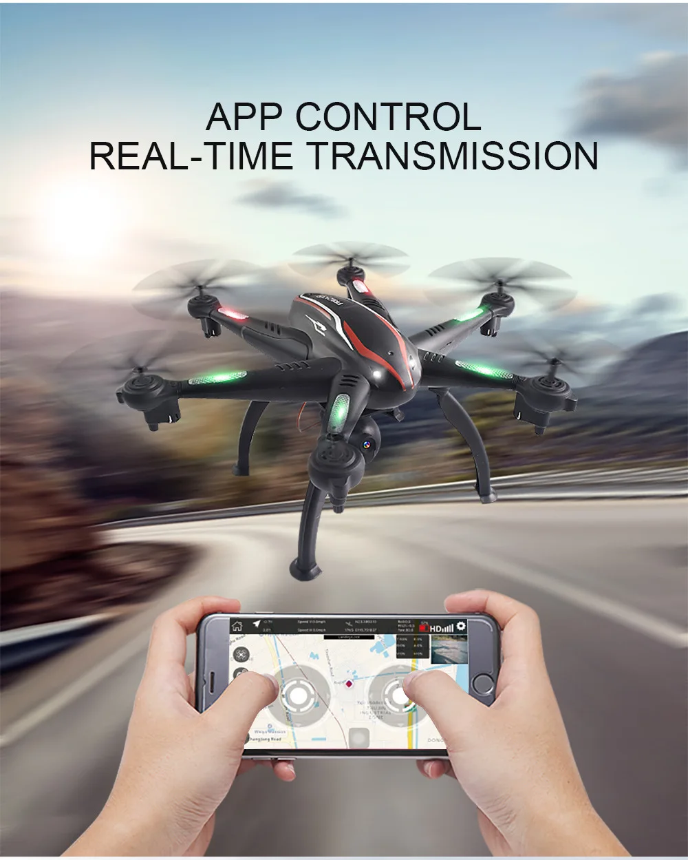 l100 6 axis dual gps drone