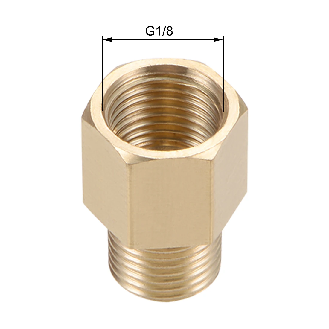 uxcell Brass Threaded Pipe Fitting G1/8 Male x G1/8 Female Hex Bushing Adapter 18mm Length 5pcs
uxcell Brass Threaded Pipe Fitting G1/8 Male x G1/8 Female Hex Bushing Adapter 18mm Length 5pcs