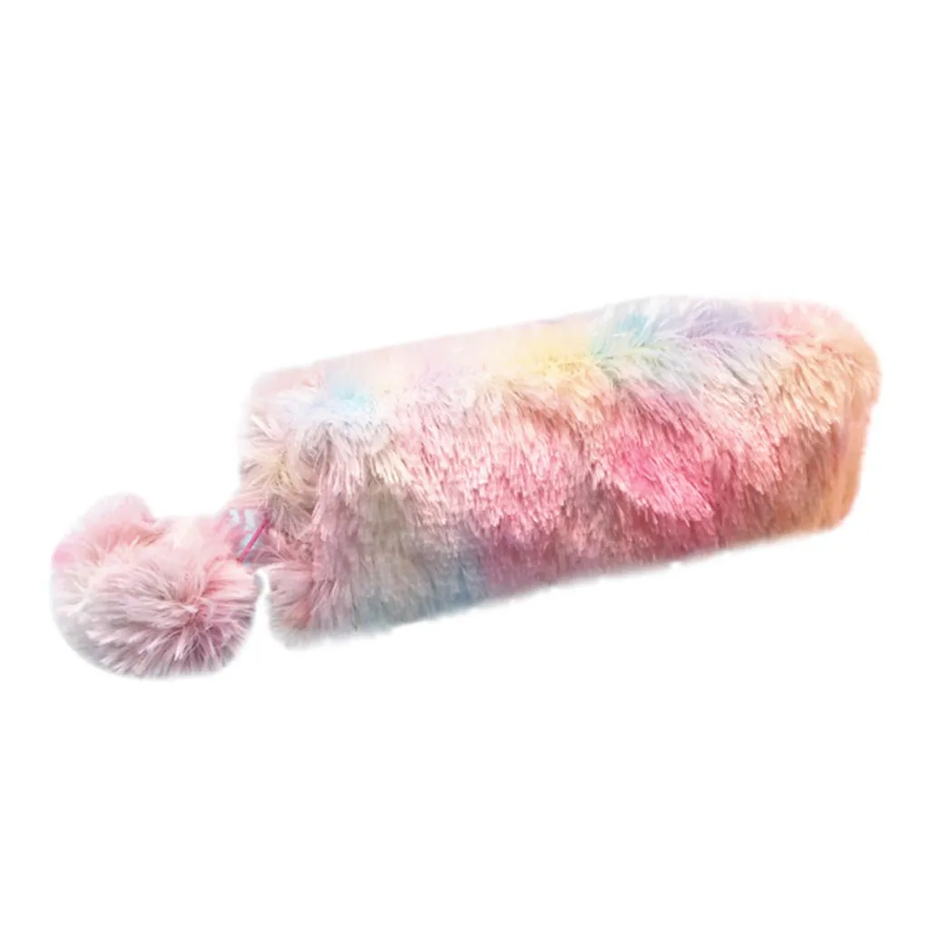 Cute Color Gradient Creative Makeup Bag Plush Portable Storage Bag Multi-function Cute Styling Pencil Bag Large Capacity #LR2
Cute Color Gradient Creative Makeup Bag Plush Portable Storage Bag Multi-function Cute Styling Pencil Bag Large Capacity #LR2