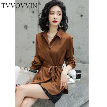 TVVOVVIN 2020 Spring New Solid Bow Turn-down Collar Bow Sashes Casual Loose Patchwork Long-sleeve Fashion Girl Female A337
TVVOVVIN 2020 Spring New Solid Bow Turn-down Collar Bow Sashes Casual Loose Patchwork Long-sleeve Fashion Girl Female A337