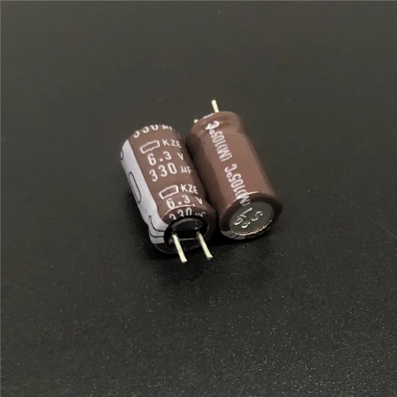 10 шт. 330 мкФ 6 3 В NCC KZE серия 3x11 мм низкое сопротивление Низкий ESR 6.3V330uF алюминиевый