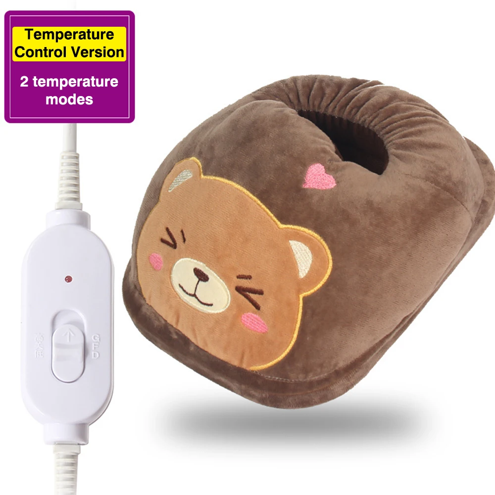 Cute Electric Foot Warmer Feet Warm Slippers 2 Temperature Modes Warm Hairy Cushion for Feet
Cute Electric Foot Warmer Feet Warm Slippers 2 Temperature Modes Warm Hairy Cushion for Feet