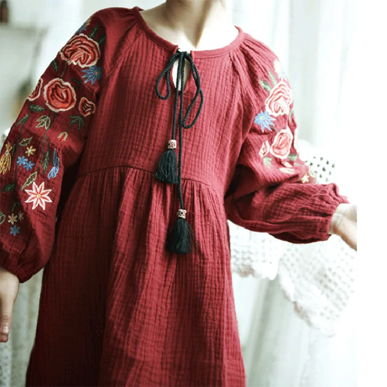 Korean-style Girls Big Boy Embroidery Flowers Dress Big Boy Spring And Autumn Long Sleeve Cotton Skirt
Korean-style Girls Big Boy Embroidery Flowers Dress Big Boy Spring And Autumn Long Sleeve Cotton Skirt
