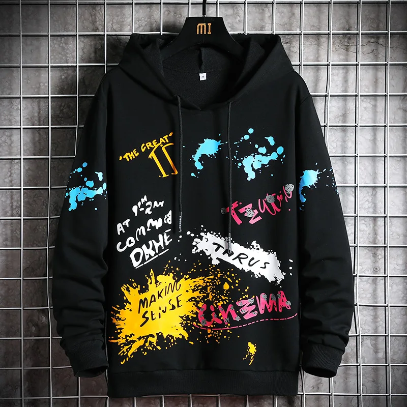 Waliicorners Mens Hoodies Men Autumn Graffiti Sweatshirt Hip Hop Japanese Streetwear Harajuku Black Hoodie Men Sweatshirts 6 Ha0dfb78de1e54df989a72a64f47b43a42