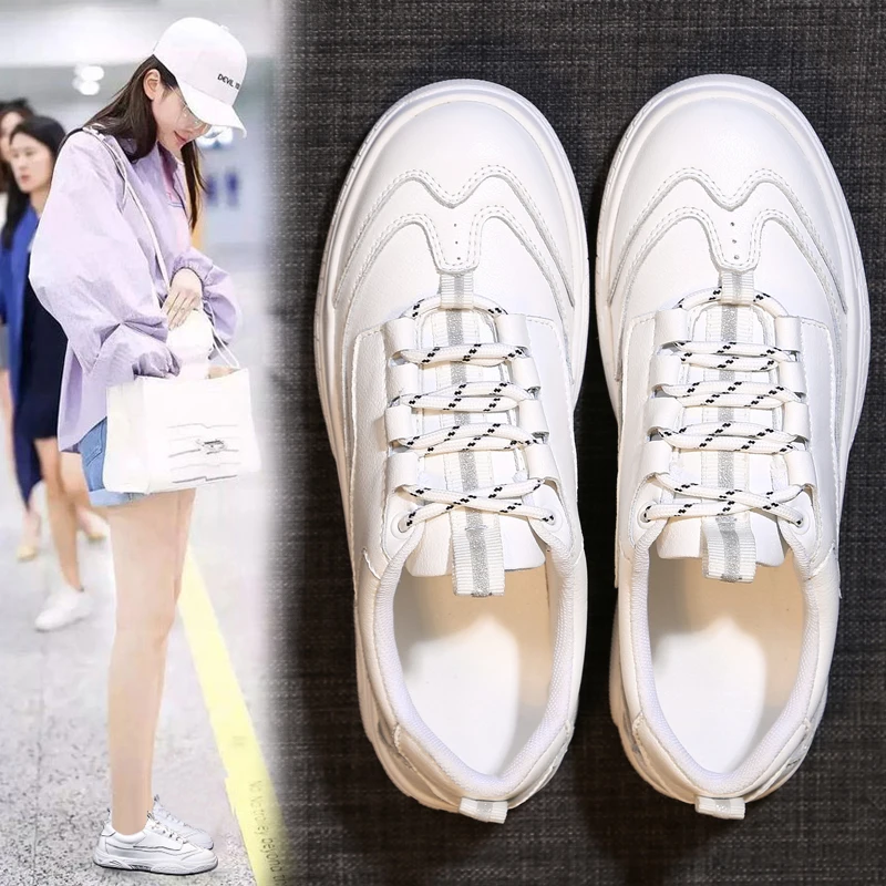 white women genuine leather vulcanized shoes fashion korean trend ladies skate casual flats designer female dress moccasins girl (23)