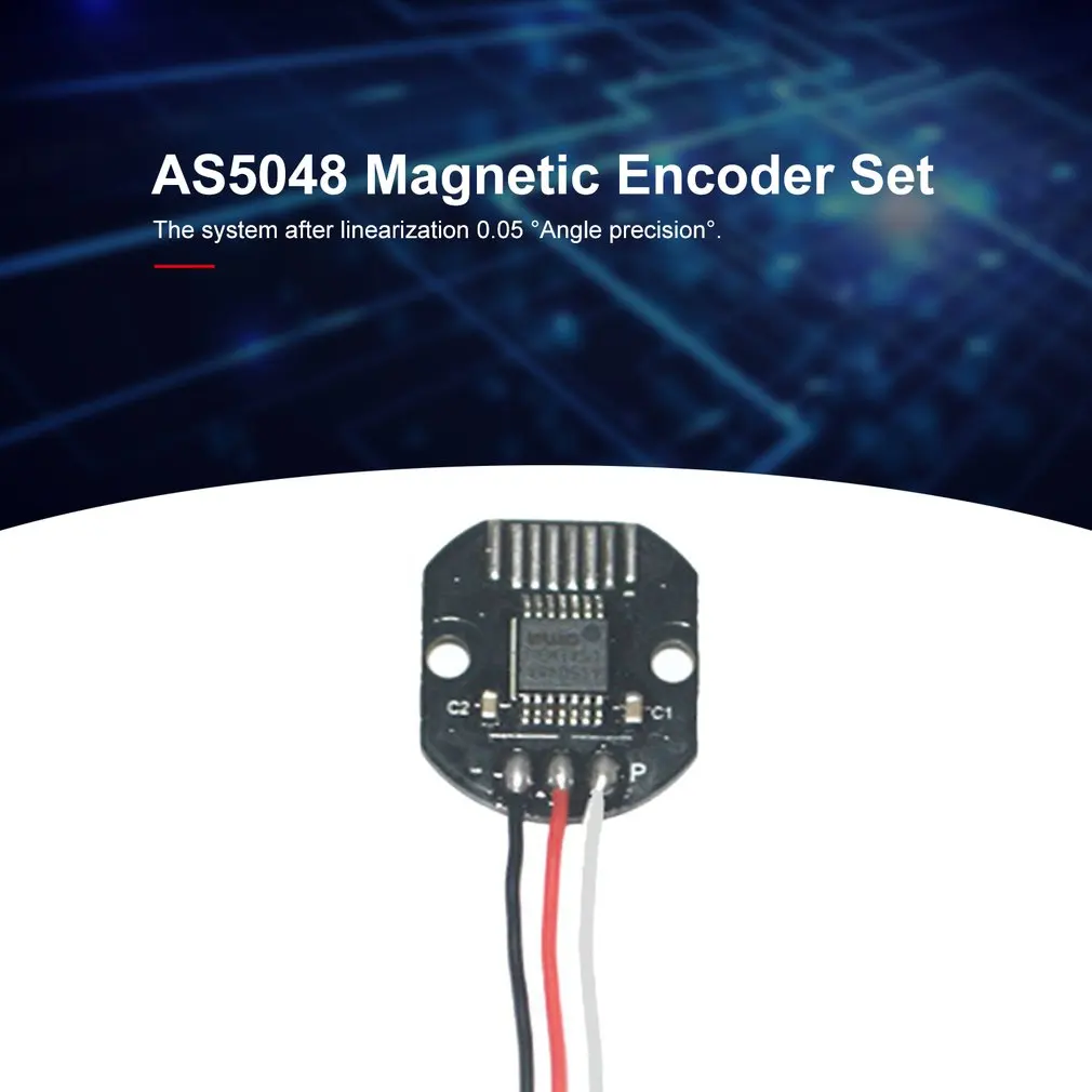 AS5048 Magnetic Encoder Sets PWM and SPI Interface Precision 14 Bit No Brush Holder AS5048A Rotary Sensor For Brushless Motor
AS5048 Magnetic Encoder Sets PWM and SPI Interface Precision 14 Bit No Brush Holder AS5048A Rotary Sensor For Brushless Motor