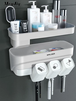 Bathroom Accessories Set Toothbrush Holder Dispenser Holder Automatic Toothpaste Wall Mount Rack Bathroom Toothbrush Tools Set
Bathroom Accessories Set Toothbrush Holder Dispenser Holder Automatic Toothpaste Wall Mount Rack Bathroom Toothbrush Tools Set
