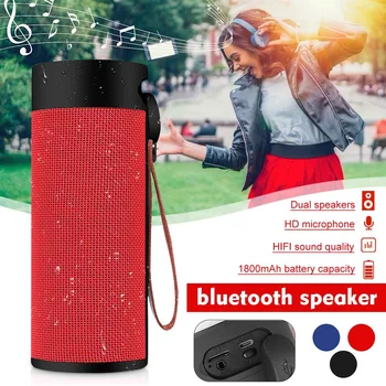 Wireless Stereo Speaker bluetooth Loudspeaker Mini USB Column Music Bass Speakers Portable TF Built-in Microphone Waterproof
Wireless Stereo Speaker bluetooth Loudspeaker Mini USB Column Music Bass Speakers Portable TF Built-in Microphone Waterproof