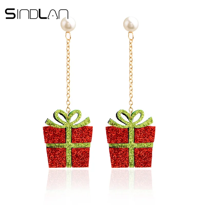 Sindlan Cute Cartoon Christmas Gift Box Drop Earrings Jewelry Earrings Xmas Present Box Long Drop Earring for Women Lady Girls
Sindlan Cute Cartoon Christmas Gift Box Drop Earrings Jewelry Earrings Xmas Present Box Long Drop Earring for Women Lady Girls