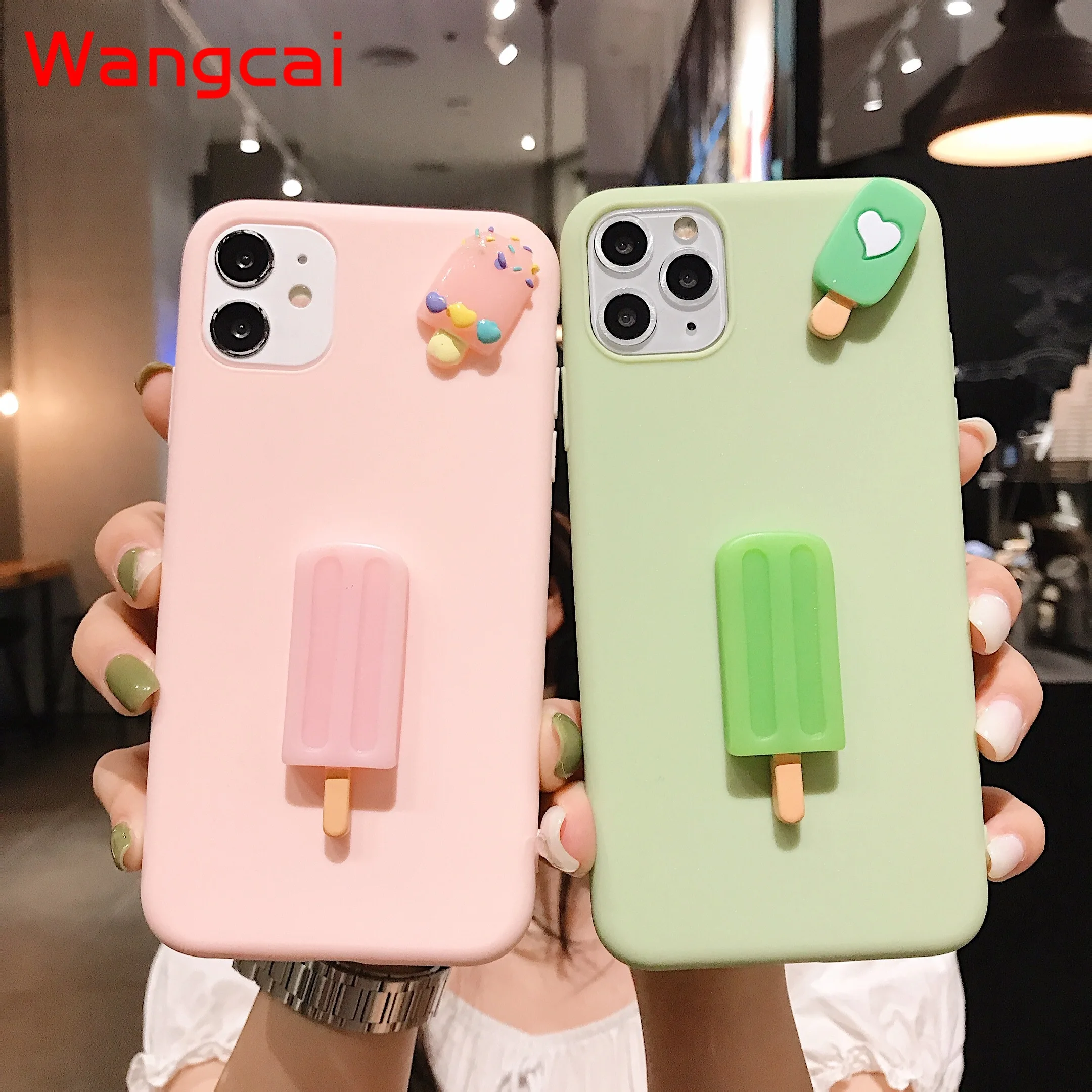 Фото Summer Ice Cream Phone Case For OPPO Realme C15 C12 C11 X50 5G X2 5 Pro XT 5i 5s C3 Q X C2 K5 K3 A1K Cute Soft Bling Back Cover | Мобильные