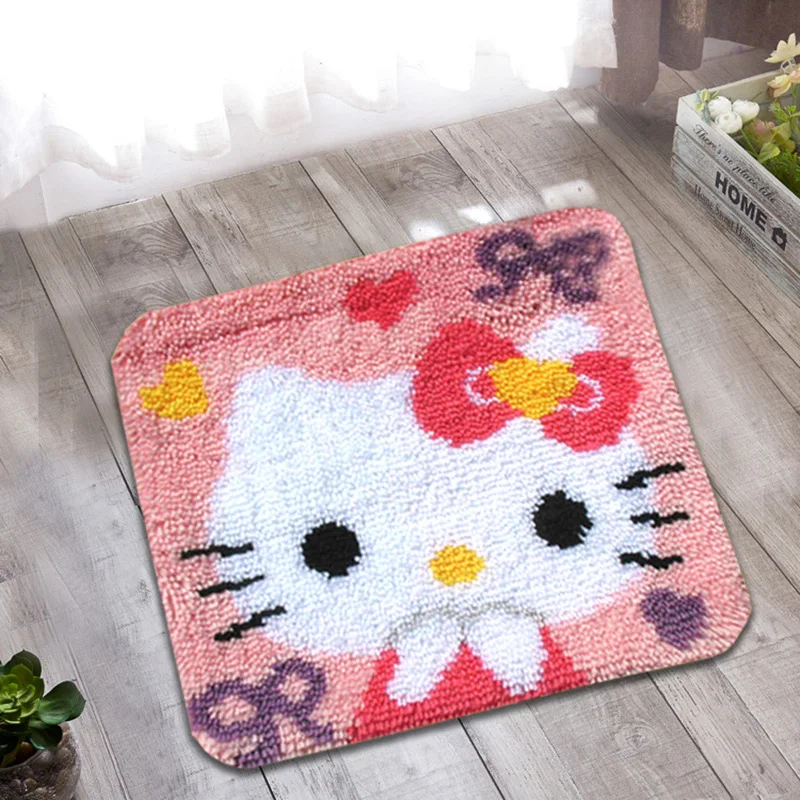 Hot! Latch Hook Rug Kits DIY Needlework Unfinished Crocheting Rug Yarn Cushion Mat Cartoon cat Embroidery Carpet Rug Home Decor
Hot! Latch Hook Rug Kits DIY Needlework Unfinished Crocheting Rug Yarn Cushion Mat Cartoon cat Embroidery Carpet Rug Home Decor