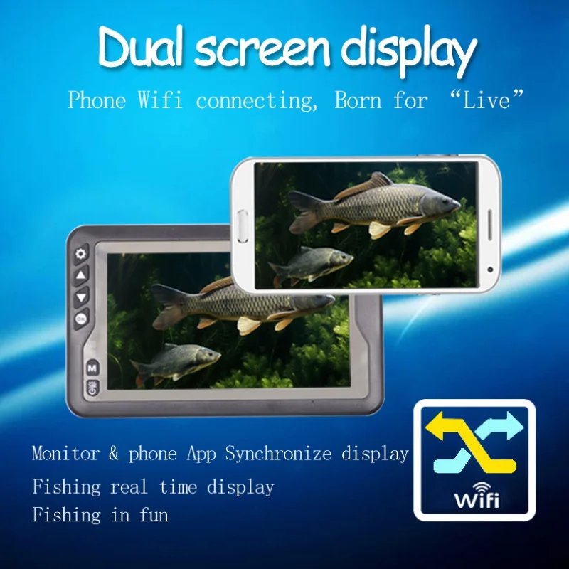 15M/25M Fish Finder Underwater Ice Fishing WIFI Camera 4.5" LCD Monitor LED Night Vision Camera Fishing tool
15M/25M Fish Finder Underwater Ice Fishing WIFI Camera 4.5" LCD Monitor LED Night Vision Camera Fishing tool