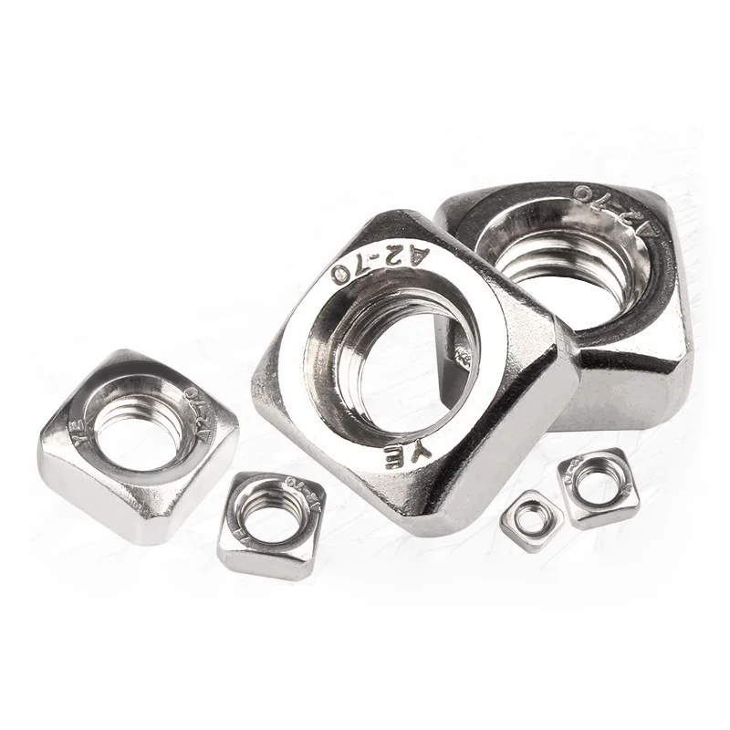 Square Nut M3M4M5M6M8M10M12 304 Stainless Steel Metric Threaded Square Four-sided Nut Suit
Square Nut M3M4M5M6M8M10M12 304 Stainless Steel Metric Threaded Square Four-sided Nut Suit