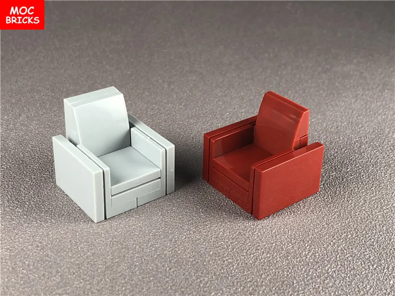 Set Sale MOC Bricks Home Furniture ArmChair Single Sofa Set Educational Building Blocks Figure toys for children Xmas gifts
Set Sale MOC Bricks Home Furniture ArmChair Single Sofa Set Educational Building Blocks Figure toys for children Xmas gifts