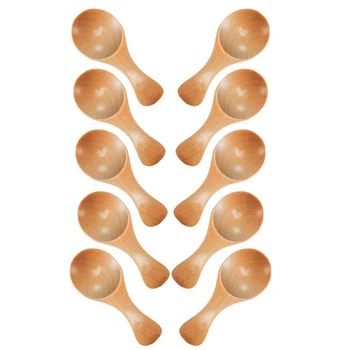 Short Handle 10 Packets of Small Wooden Spoon, Perfect for Small Jars of Jam, Spices, Condiments, Seasonings, Sugar, Honey, Coff
Short Handle 10 Packets of Small Wooden Spoon, Perfect for Small Jars of Jam, Spices, Condiments, Seasonings, Sugar, Honey, Coff