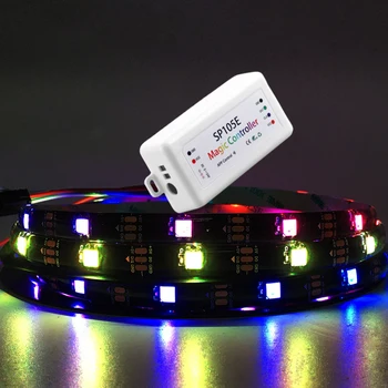 DC5V WS2812B Led Strip WS2812 Black/White PCB Smart RGB Led Light SP105E Bluetooth Colorful Controller Kit 30/60LEDs/m
DC5V WS2812B Led Strip WS2812 Black/White PCB Smart RGB Led Light SP105E Bluetooth Colorful Controller Kit 30/60LEDs/m