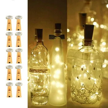 1m 2m Cork Shaped Wine Bottle Lights Warm White DIY LED String Light with Bottle for Halloween Christmas Holiday Party
1m 2m Cork Shaped Wine Bottle Lights Warm White DIY LED String Light with Bottle for Halloween Christmas Holiday Party