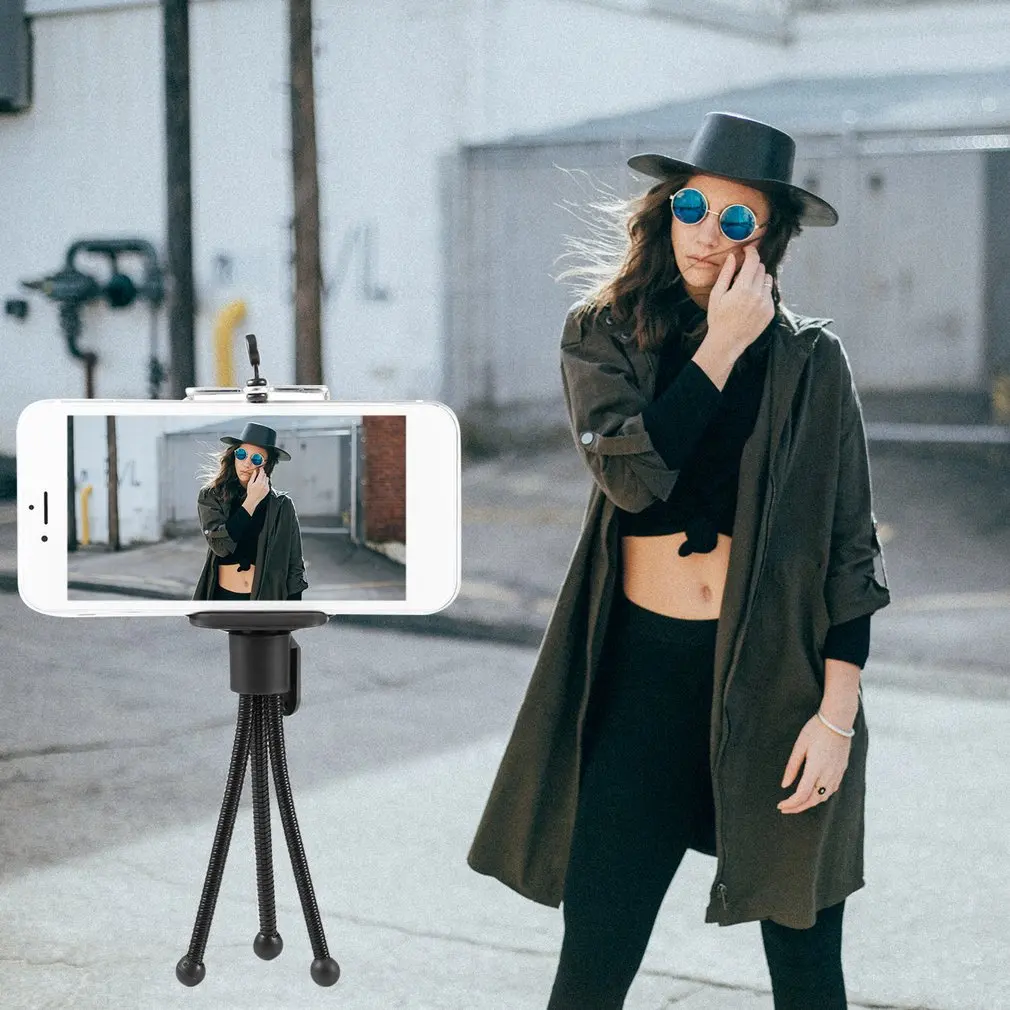 Universal Flexible Mini Portable Metal Tripod Stand Holder For Digital Camera Mini DV Projector Travel Accessory