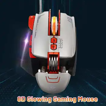 Gaming Mouse Wired USB 3200DPI Adjustable Macro Definition Computer 8 Buttons RGB Backlight Gamer Mice For PC Computer
Gaming Mouse Wired USB 3200DPI Adjustable Macro Definition Computer 8 Buttons RGB Backlight Gamer Mice For PC Computer