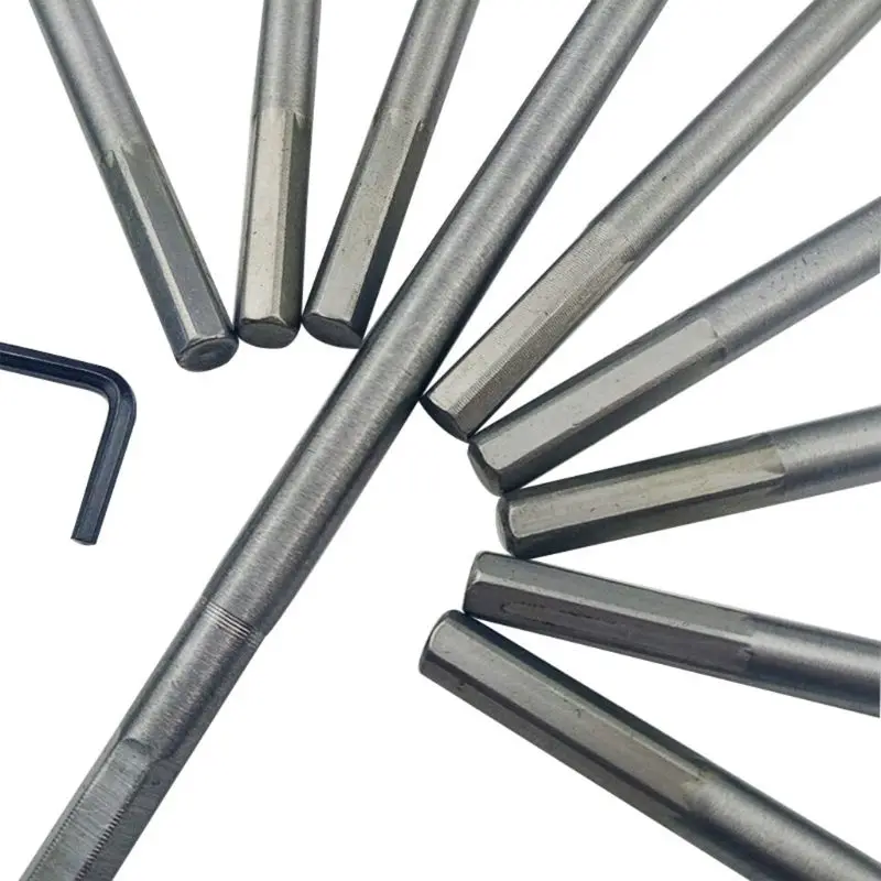 10pcs High Carbon Steel 3 Tip Long Wood Flat Drill Bit Round Hexagon Handle Woodworking Punching Tool
10pcs High Carbon Steel 3 Tip Long Wood Flat Drill Bit Round Hexagon Handle Woodworking Punching Tool