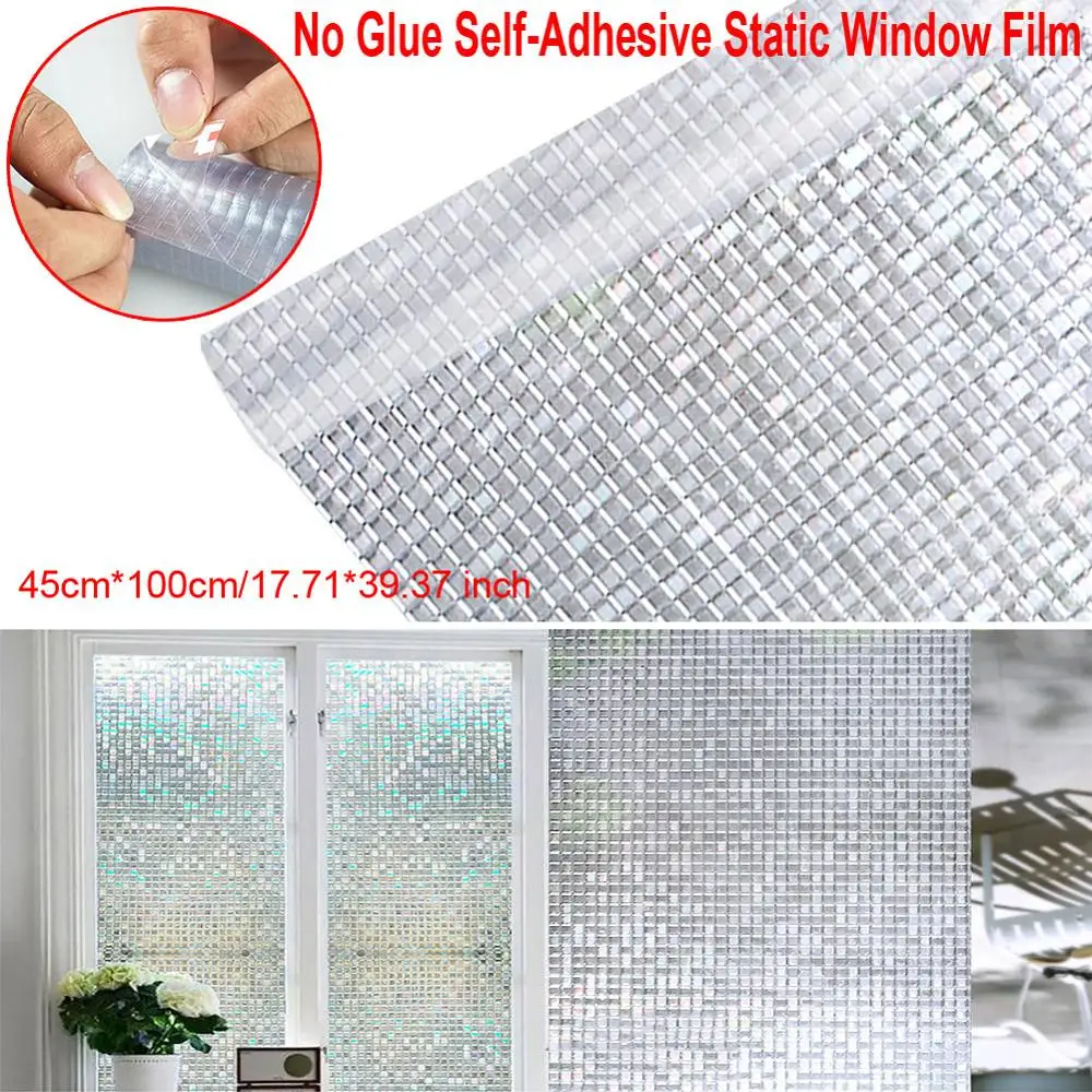 Window Film Sticker No Glue Self-Adhesive 1 pcs 3D Static Decorative Privacy Frosted Stained Glass Home Decor Mosaic Square
Window Film Sticker No Glue Self-Adhesive 1 pcs 3D Static Decorative Privacy Frosted Stained Glass Home Decor Mosaic Square