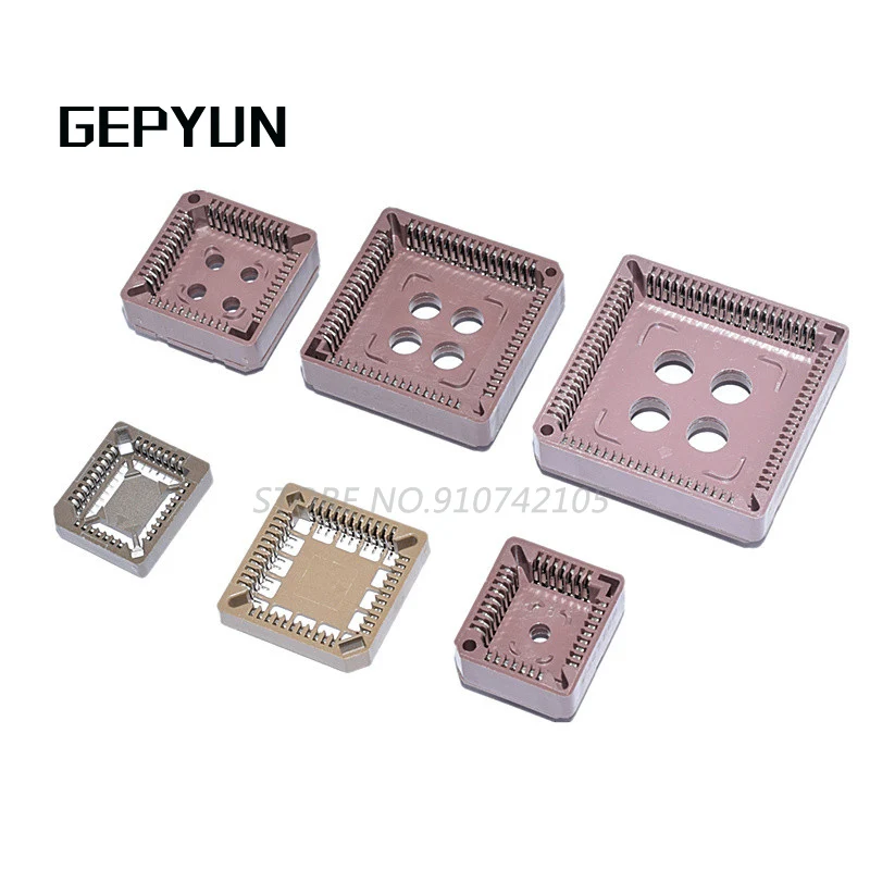 10 шт. DIP PLCC IC socket PLCC32 PLCC44 PLCC68 PLCC84 SMD Socket adapter | Электронные компоненты и