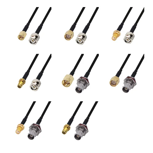 LMR240 50-4 cable Kabel RP SMA/SMA Male to BNC Male & Female Connector LMR-240 Low Loss RF coaxial Pigtail Jumpe Cable
LMR240 50-4 cable Kabel RP SMA/SMA Male to BNC Male & Female Connector LMR-240 Low Loss RF coaxial Pigtail Jumpe Cable
