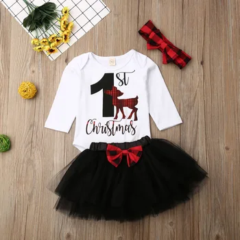 Pudcoco Newborn Baby Girl Clothes My 1st Christmas Print T-Shirt Tops Mini Tutu Tulle Ruffle Skirt Headband 3Pcs Outfits Clothes
Pudcoco Newborn Baby Girl Clothes My 1st Christmas Print T-Shirt Tops Mini Tutu Tulle Ruffle Skirt Headband 3Pcs Outfits Clothes