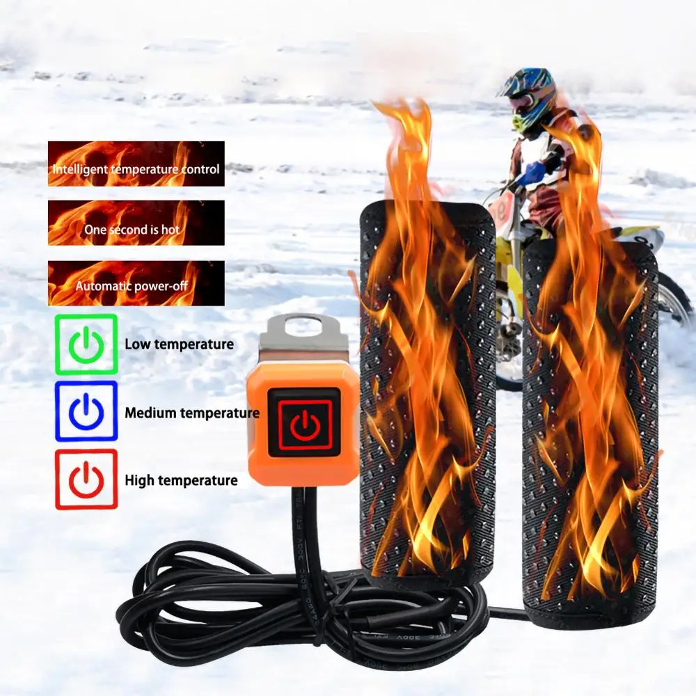 12V Motorcycle Lntelligent Temperature Control Third Gear Heated Grips Inserts Handlebar Hand Warmer Universal Grip ATV Bike
12V Motorcycle Lntelligent Temperature Control Third Gear Heated Grips Inserts Handlebar Hand Warmer Universal Grip ATV Bike